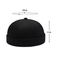 Gorras y Sombreros de Verano Talla Única con Logotipo Bordado, Gorra de Béisbol Personalizada sin Visera con Etiqueta Tejida