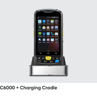 Chainway C6000 IP65 وعرة PDA 4G محمول باليد الروبوت ماسح الباركود الصناعي NFC/RFID 2D الماسح الضوئي بطارية قابلة للإزالة المستودعات