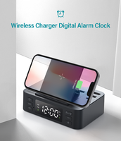 Chargeur sans fil pliable 15W 2026 avec double port USB, écran LED, réveil et fonction snooze – Modèle RYS-F10 (Moule privé)