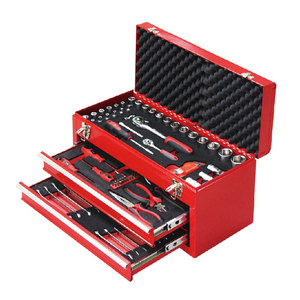 Ensemble d'outils d'alignement de roues en acier CR-V de 92 pièces, personnalisable, boîte à outils d'atelier OEM - Product Image 2