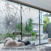 Hochwertige 12mil explosions geschützte Sicherheit Gebäude folie Architektur fenster Glass chutz folie für das Wohnzimmer zu Hause