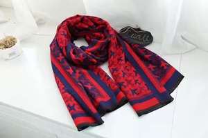 Damen Schal Decke Flugzeug Muster Jacquard Kaschmir Baumwolle Winter Hohe Qualität Weiche Dünne Schal - Product Image 2