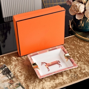 Juego de Ceniceros de Cerámica de Estilo Europeo Moderno y Lujoso para el Hogar, Sala de Estar, Regalo - Product Image 2