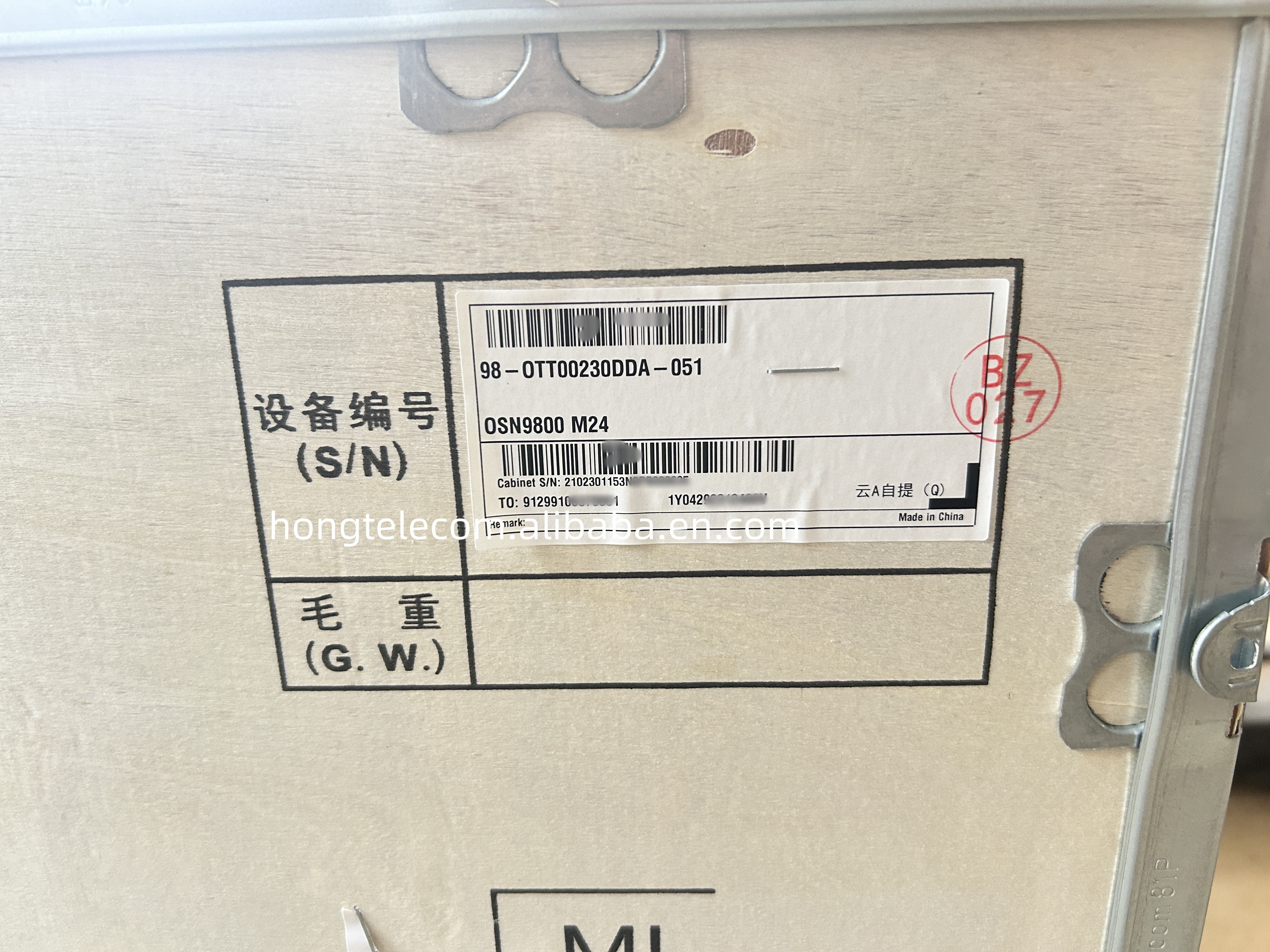 OSN 9800 TNGACCES03 M12 Subrack Accessory for Installation in