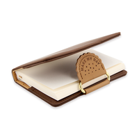 2024 A6 personnalisable cahier planificateur magnétique couverture en cuir Journal Journal papeterie imprimé Style fil couture reliure