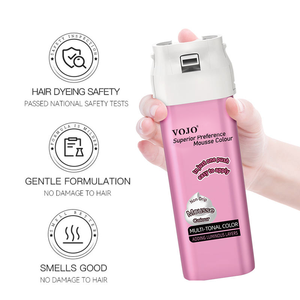 VOJO Vente en gros Marque privée <span class=keywords><strong>Mousse</strong></span> capillaire à bulles végétales 2 en 1 Couleur 100ML Teinture capillaire à base de plantes biologique sans peroxyde pour usage domestique - Product Image 5