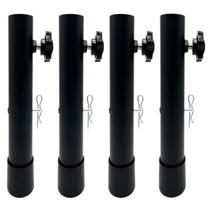 Metal <strong>Table</strong> <strong>Leg</strong> <strong>Extender</strong> for Workbench Folding &amp; Height Adjustable Straight/Curved <strong>Legs</strong> - Product Image 1