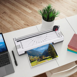 Plastifieuse à pochettes chaudes/froides 6 en 1 A3/A4 avec coupe-coins pour bureau/école/photo/<span class=keywords><strong>document</strong></span> - Product Image 3