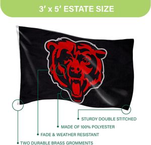 도매 시카고 곰 3X5 그로밋과 튼튼한 깃발 야외 정원 안뜰 실내 벽 장식에 대 한 헤비 듀티 플래그 및 배너 - Product Image 4