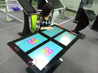 Hôtel Restaurant Android Écran LCD Kiosque interactif intelligent Multi Table à écran tactile de jeu de café