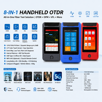 OTDR portable intelligent 26 dB 70 km avec carte d'événements intelligente 1310/1550 nm, localisateur de défauts de câbles à fibres optiques pour projets FTTX