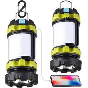 Luz LED portátil para acampar, linterna de mano recargable por USB, luz de búsqueda impermeable para tiendas de campaña al aire libre, pesca y trabajo - Product Image 1