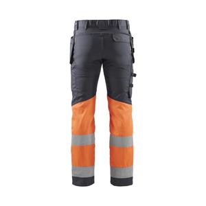 BLAKLADER - 155818119653C150 Pantalón Hi-Vis con elástico Gris medio/Naranja-EAN 7330509767573 ROPA DE TRABAJO DE LA HI-VIS - Product Image 2