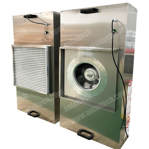 Camera bianca in acciaio inox H14 HEPA cappa a flusso laminare FFU unità filtro ventola per laboratorio di funghi FFU con H14 HEPA - Product Image 2