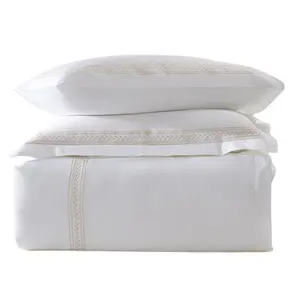 Linenpro edredor de cama de tamanho duplo, fornecimento de fábrica 100% de algodão egípcio, conjuntos de cama para hotel