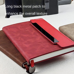 Carnet d'affaires personnalisable en PU de haute qualité A5 ligné avec reliure à la française pour réunions commerciales, journal de bord et cadeaux - Product Image 4
