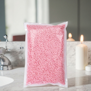 1000g không đau Sáp nóng hạt tùy chỉnh thiết kế logo lô hội sữa mật ong chanh hoa nhài thơm không mùi sáp cứng - Product Image 1