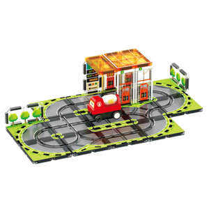 <span class=keywords><strong>City</strong></span> <span class=keywords><strong>Builder</strong></span> Set di 30 Pezzi Piastrelle Magnetiche Stazione di Servizio 3D Blocchi Costruzioni Fai da Te Giocattolo Educativo STEM per Bambini e Bambine - Product Image 3
