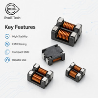 Inductor Miniatura de Núcleo Toroidal de Alta Estabilidad SMD de Modo Común 10mH 1A 120Ohm 100MHz para Filtro EMI de Equipos Industriales