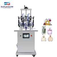 Machine de remplissage semi-automatique pneumatique à quatre têtes pour liquides, parfums, brumes corporelles et applications chimiques, garantie 1 an