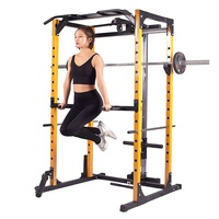 Machine Smith multifonctionnelle pour entraînement de force, rack de musculation et cage à squats, usage commercial et domestique