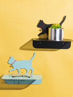 Casier mural de rangement flottant en fer, fabriqué en chine, pour animaux, chien, chat, chaton, rangement à montage mural