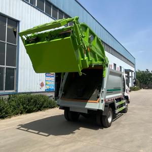 Camión de basura comprimido de <span class=keywords><strong>segunda</strong></span> <span class=keywords><strong>mano</strong></span>, camión de transporte de basura de restaurante de fábrica, camión de recolección de residuos de cocina comunitaria - Product Image 6