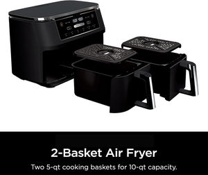 Freidora de Aire Doble Multifunción Inteligente para el Hogar, Horno Eléctrico Digital de Doble Cesta de 9L - Product Image 2