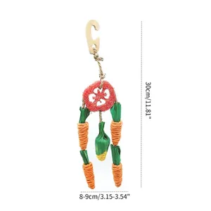 Juguete Masticable para Hámsteres, Cobayas y Gerbillas, Paja de Luffa para Masticar y Limpiar los Dientes, Juguete para Masticar para Conejos - Product Image 6