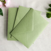 Enveloppes A7 personnalisées 5.35X7.5 ''Enveloppes de mariage vert sauge pour 5X7'' cartes d'invitation Invitations de remise des diplômes Photos
