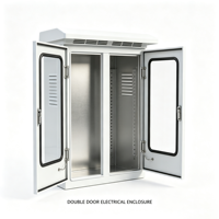 Armoire électrique extérieure sur pied, étanche et anti-poussière, en acier inoxydable et aluminium, pour projets industriels