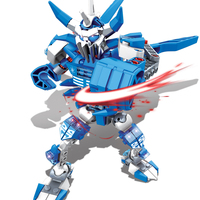 WOMA TOYS Grosir Murah Kustom Rakit Robot Transformasi Model Blok Bangunan Set untuk Anak-anak Permainan DIY