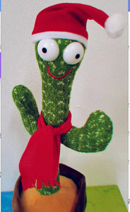 Peluche Twisting Music Song Dancing Home Outdoor Cactus parlant vert promotionnel personnalisé - Product Image 3