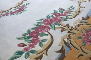 Alfombra de pelo plano lavable de poliéster/lana Floral clásica de grado superior, comodidad, sensación Interior, sala de estar, mesa de oficina - Product Image 2