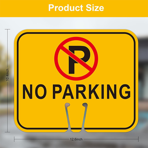 Panneau <span class=keywords><strong>de</strong></span> signalisation routière double face en plastique haute résistance, conforme MUTCD, résistant aux intempéries, pour interdiction <span class=keywords><strong>de</strong></span> stationnement, avec base pré-découpée - Product Image 2
