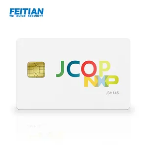 بطاقة ثنائية الوصلة تدعم RSA4096 ECC البطاقة الذكية هيكو 4000oe البطاقة الخاصة بالجافا ذات الشريط المغناطيسي J3H145