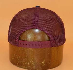 BSCI China 5-Panel Mesh <b>Back</b> Trucker Hat Custom Woven <b>Patch</b> Front Snapback Hip Hop Outdoor Performance Summer Unisex - Product Image 3