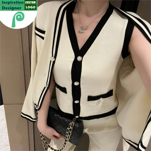 Abbigliamento Femminile alla <span class=keywords><strong>Moda</strong></span> Coreana, Fornitori <span class=keywords><strong>Online</strong></span> e Produttori di Loghi Rinomati, Fornitura di Alta Qualità, Completo Vintage a Due Pezzi - Product Image 5