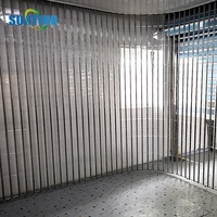 Porte intérieure pour centre commercial avec moteur cloison porte luxe cristal alliage d'aluminium porte coulissante source fabricant