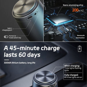 Diffuseur ultrasonique automobile intelligent à démarrage automatique, alimenté <span class=keywords><strong>par</strong></span> USB, batterie 300 mAh, ultra silencieux, niveau sonore de 20 dB - Product Image 4