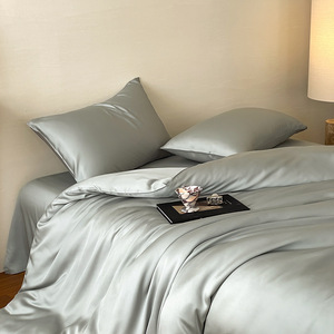 Parure de draps en coton rose bonbon 1500 fils, respirante, ultra douce et rafraîchissante pour les personnes ayant chaud la nuit et les sueurs nocturnes, taille <span class=keywords><strong>King</strong></span> - Product Image 5