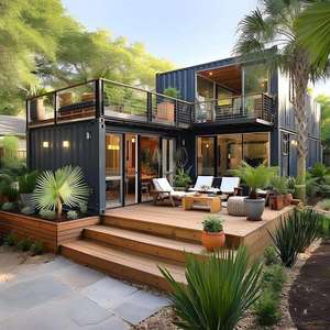 Villa Rurale Moderna a Due Piani in Acciaio Leggero, Progetto Autocostruito, Casa Integrata Mobile, <span class=keywords><strong>Azienda</strong></span> Professionale di Ville Prefabbricate - Product Image 3