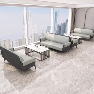 Sofá Ejecutivo Chesterfield de 3 Plazas para Recepción de Oficina, para Visitas, Área de Estar Moderna - Product Image 2