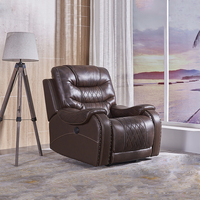 De luxe en cuir italien sectionnel inclinable canapé chaise meubles de maison