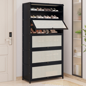 Modern Minimalist Shoe Rack With Dustproof Design Multi Layer Storage Entryway Cabinet For Adults - Product Image 1