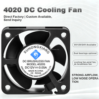 Ventilateur de refroidissement sans balais DC 40 mm 5V 12V 24V 4020 40x40x20 mm Ventilateur axial Refroidisseur de restaurant ODM/OEM
