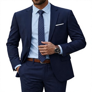 <span class=keywords><strong>Traje</strong></span> de Negocios de Lujo para <span class=keywords><strong>Hombre</strong></span> al por Mayor, Conjunto de Dos Piezas de <span class=keywords><strong>Traje</strong></span> y Pantalón de <span class=keywords><strong>Color</strong></span> Liso con Corte Slim y Abotonadura Sencilla - Product Image 1