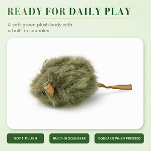 Giocattolo <span class=keywords><strong>per</strong></span> <span class=keywords><strong>Gatti</strong></span> a Forma di Topolino in Peluche con Squeaker Attivabile al Tocco, Gioco Interattivo Anti-Noia <span class=keywords><strong>per</strong></span> <span class=keywords><strong>Gatti</strong></span> - Product Image 5