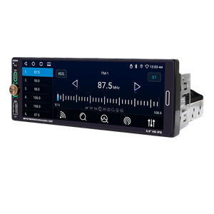 Autoradio Android 1DIN 6,9 pouces, navigation GPS, lecteur BT USB, prise en charge du CarPlay sans fil, Android <span class=keywords><strong>Auto</strong></span>, <span class=keywords><strong>FM</strong></span>/RDS, EQ DSP - Product Image 4