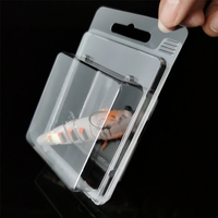 Boîte d'emballage à clapet en plastique PET transparent pour affichage en stock pour le stockage